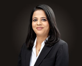 Portrait of Karishma Goyal, Associate.